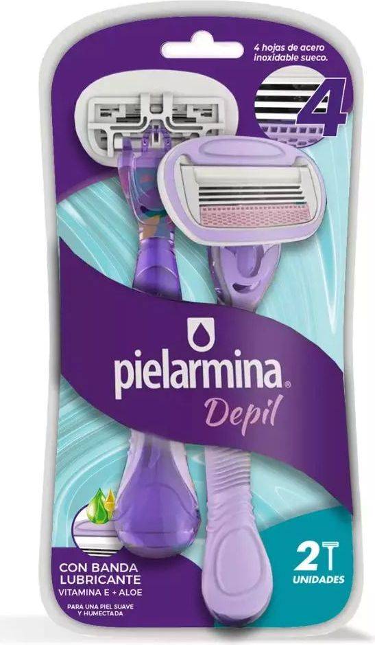 Pielarmina Depil 2 Unidades - Rasuradoras con Vitamina E y Aloe