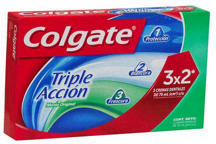 Colgate Triple Acción Menta Original 3 x 75 ml