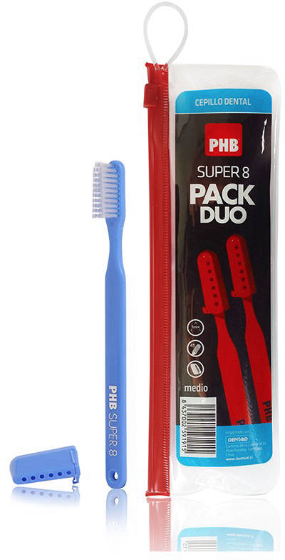 PHB Super 8 Pack Duo Medio 2 Unidades - Cepillo Dental