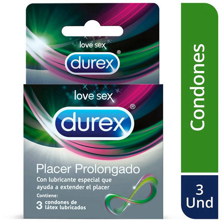 Durex Placer Prolongado 3 Preservativos