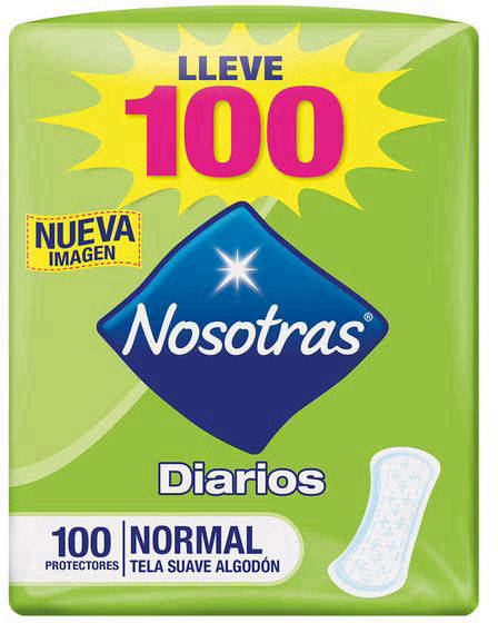 Nosotras Econo Pack Diarios Protección 100 Un - Protector Diario