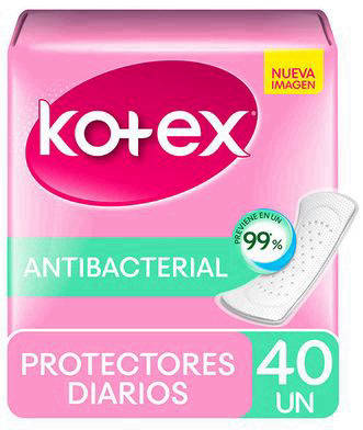 Kotex Protectores Diarios Antibacterial 40 Unidades