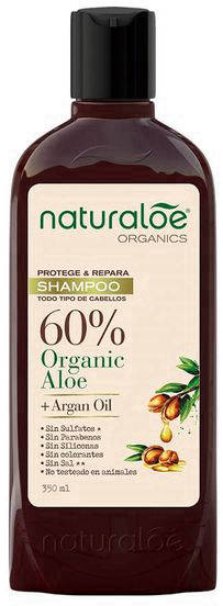 Naturaloe Shampoo Argan 350 ml - Aloe + Aceite de Argán