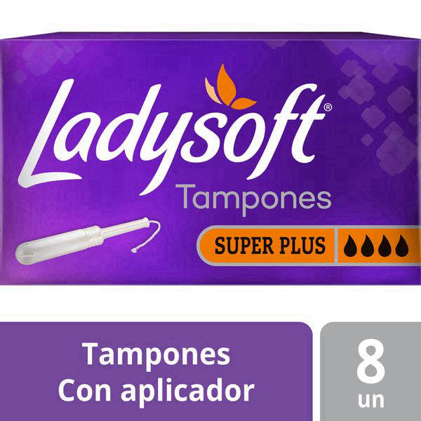 Ladysoft Super Plus Tampones con Aplicador 8 Unidades