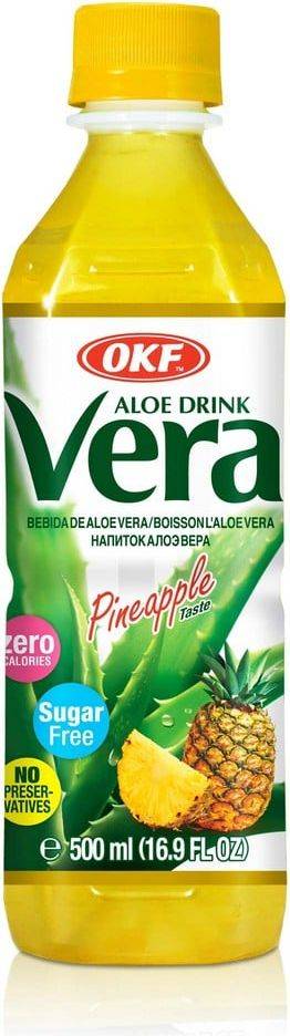 OKF Bebida Aloe Vera Sin Azúcar Piña 500 ml