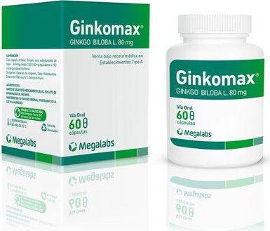 Ginkomax 80 mg x 60 Cápsulas - Ginkgo Biloba