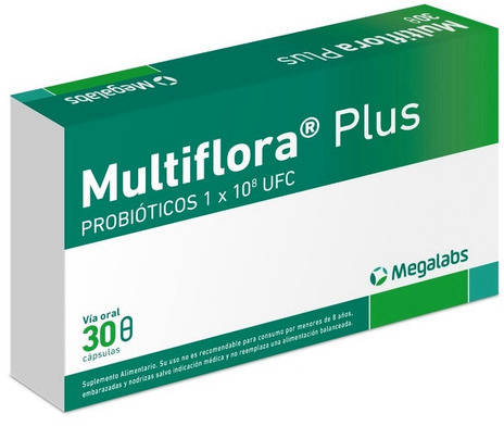 Multiflora Plus 30 Cápsulas - Probióticos Megalabs