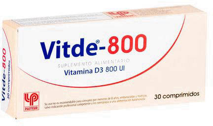 Vitde 800 UI x 30 Comprimidos - Vitamina D3