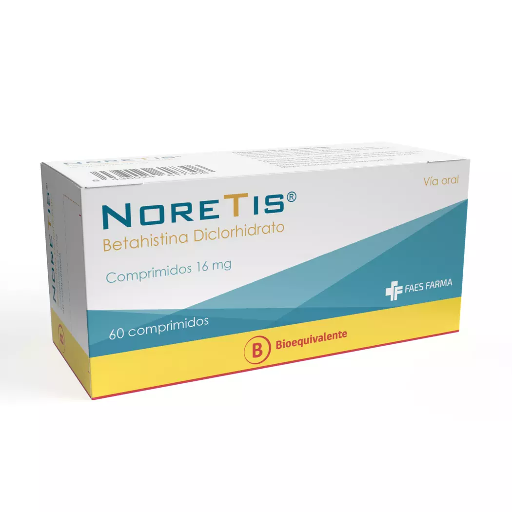 Noretis 16 mg x 60 Comprimidos - Betahistina