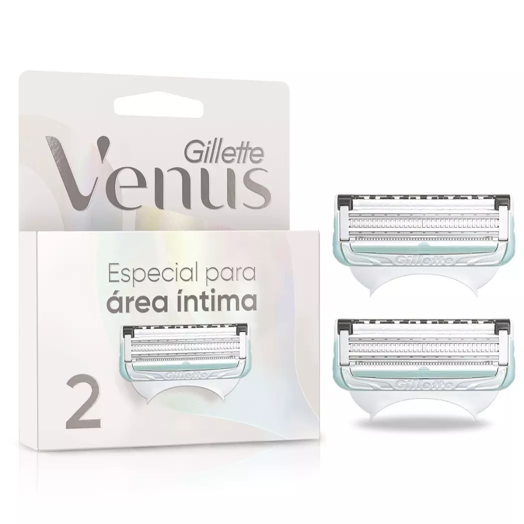 Gillette Venus Íntima 2 unidades - Repuesto para área íntima