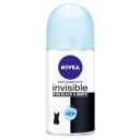 Nivea desodorante roll on invisible black & white pure x 50 ml