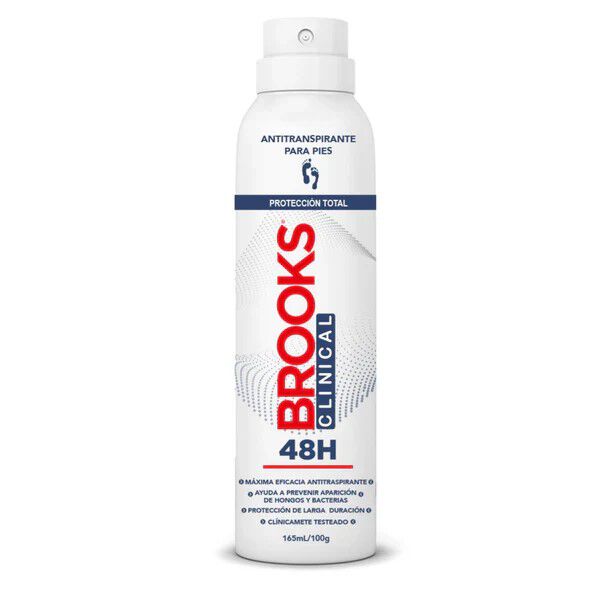Brooks Clinical Antitranspirante Pies Spray 100 g - 48H
