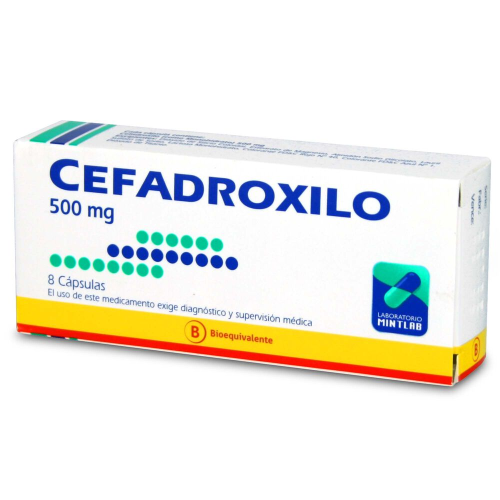 Cefadroxilo Mintlab 500 mg x 8 Cápsulas