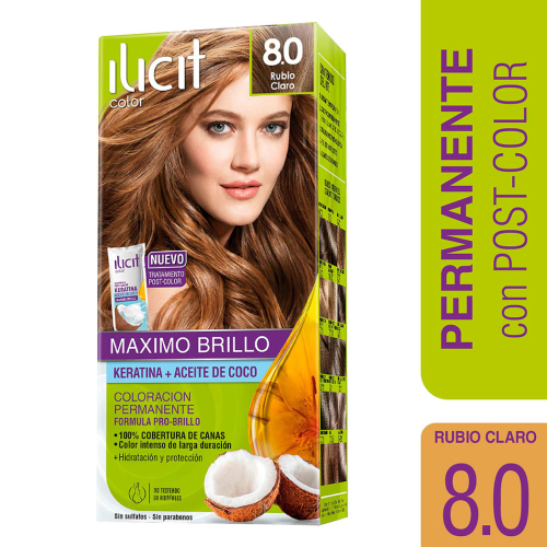 Ilicit 8.0 Rubio Claro Tintura Capilar Permanente 47 g