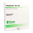 VITAMINAS B1-B6-B12 SOLUCION INYECTABLE x3 AMPOLLAS DE 10.000UI/3ML