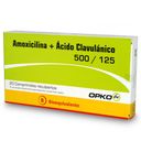 AMOXCILINA + ACIDO CLAVULANICO x20 COMPRIMIDOS DE 500/125MG