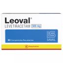 Leoval 500 mg x 30 Comprimidos - Levetiracetam