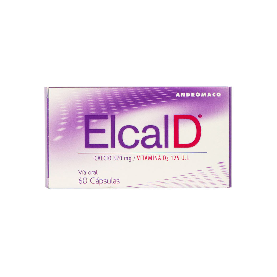 ElcalD 500 mg / 400 UI 60 Cápsulas - Calcio + Vitamina D3