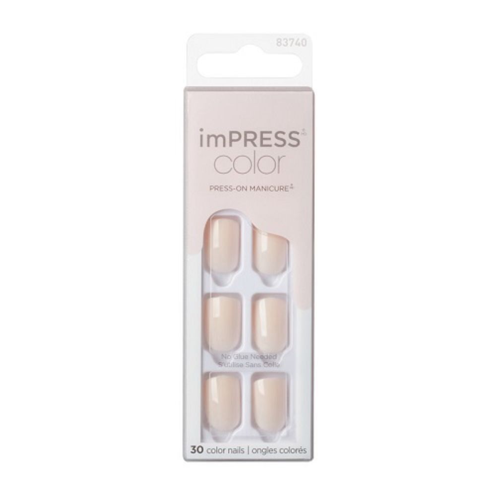 imPRESS Color Press-On Manicure Point Pink 30 Unidades