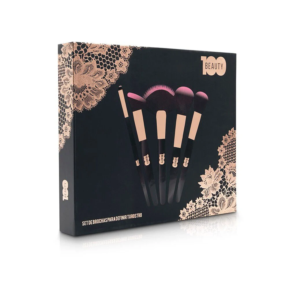 Beauty 100 Set Brochas Tipo Libro 5 Unidades