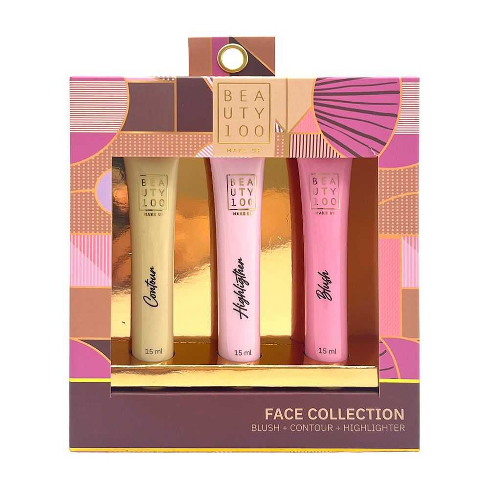 BEAUTY 100 Set Blush + Contorno + Iluminador 45 ml