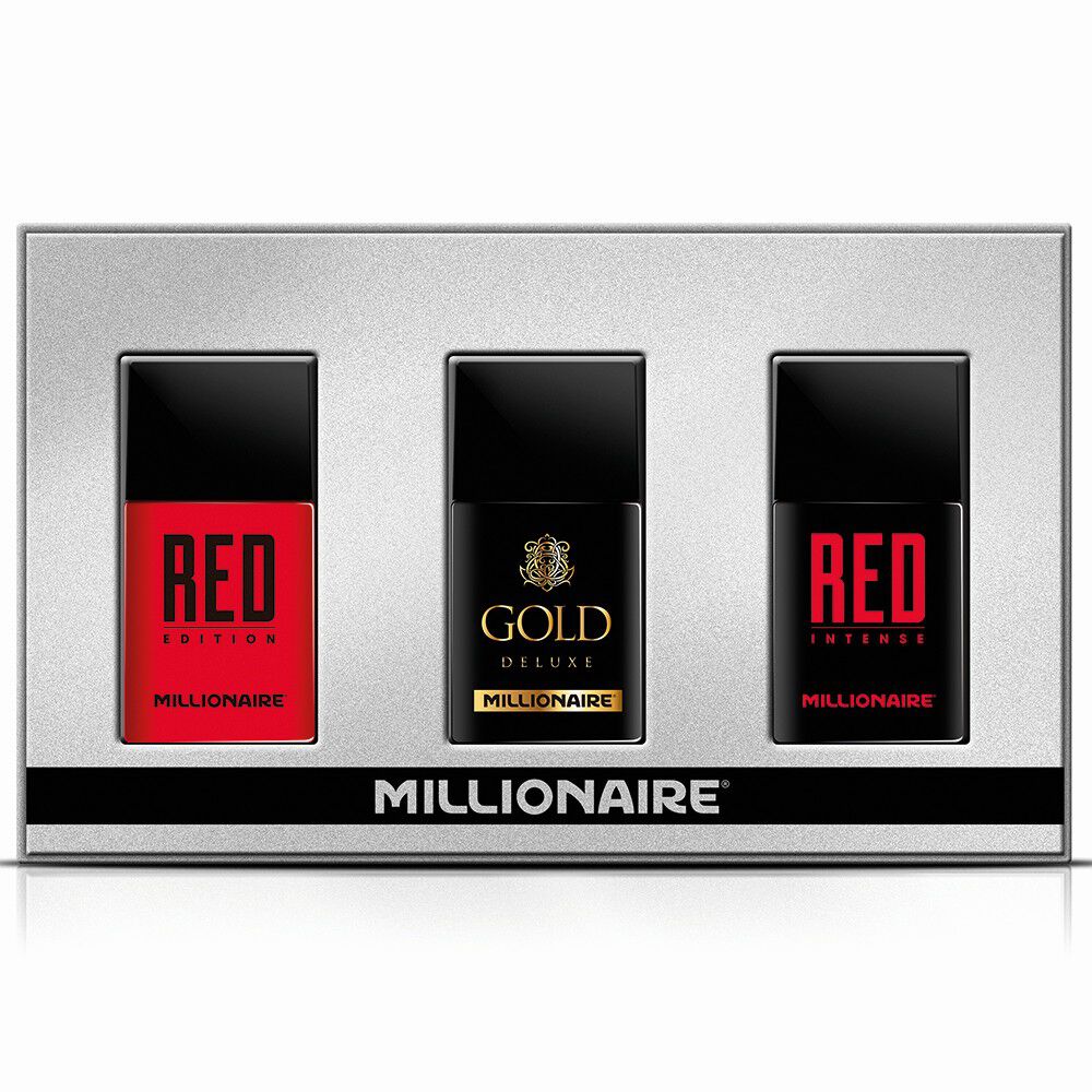 Millionaire Red Edition, Gold Deluxe, Red Intense 3x30 ml