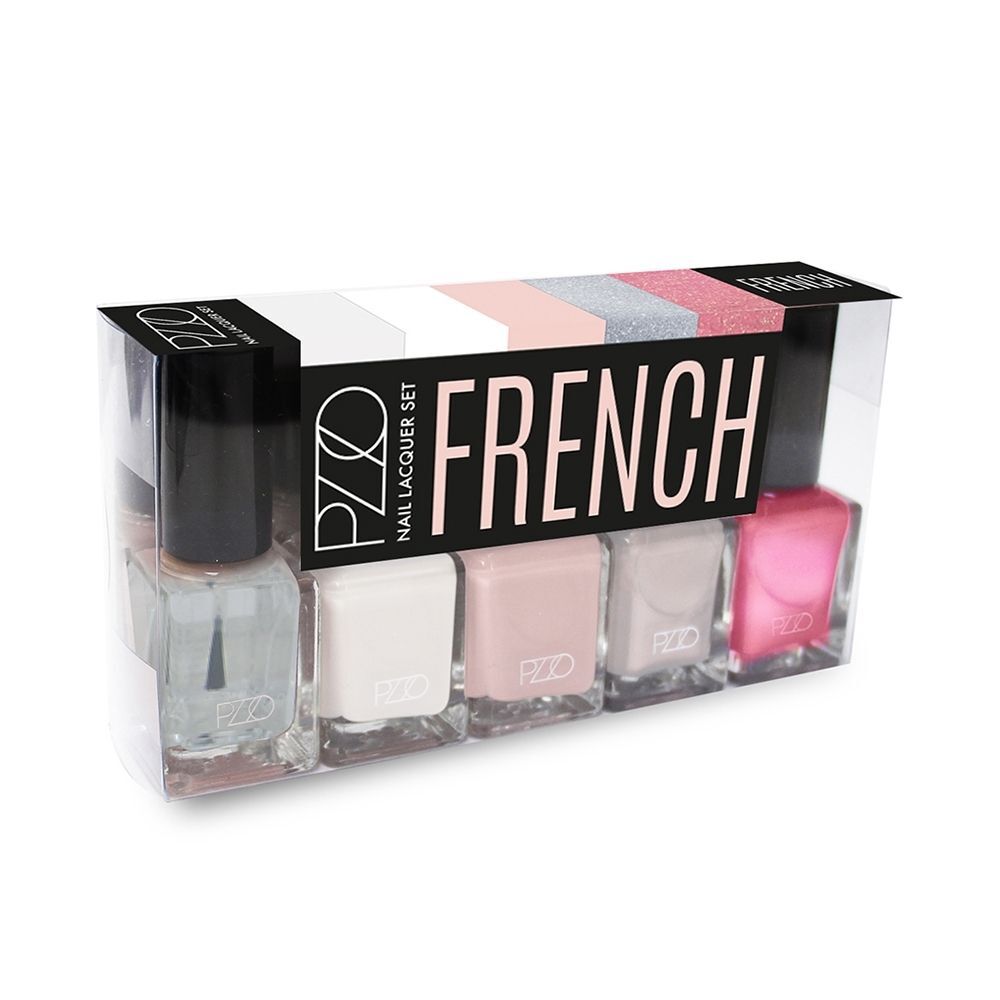PZOO Set Esmaltes French Nail Lacquer 5 Un