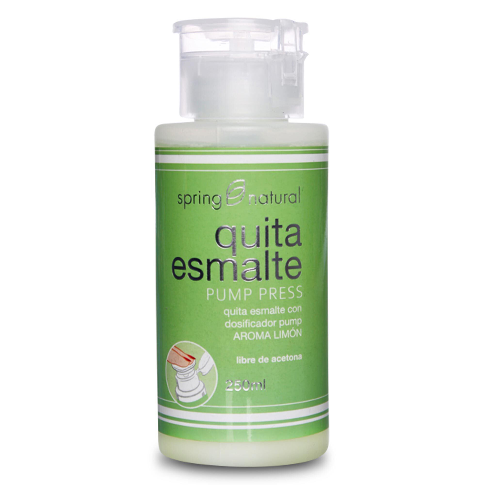 Spring Natural Quita Esmalte Pump Press Limón 250 ml
