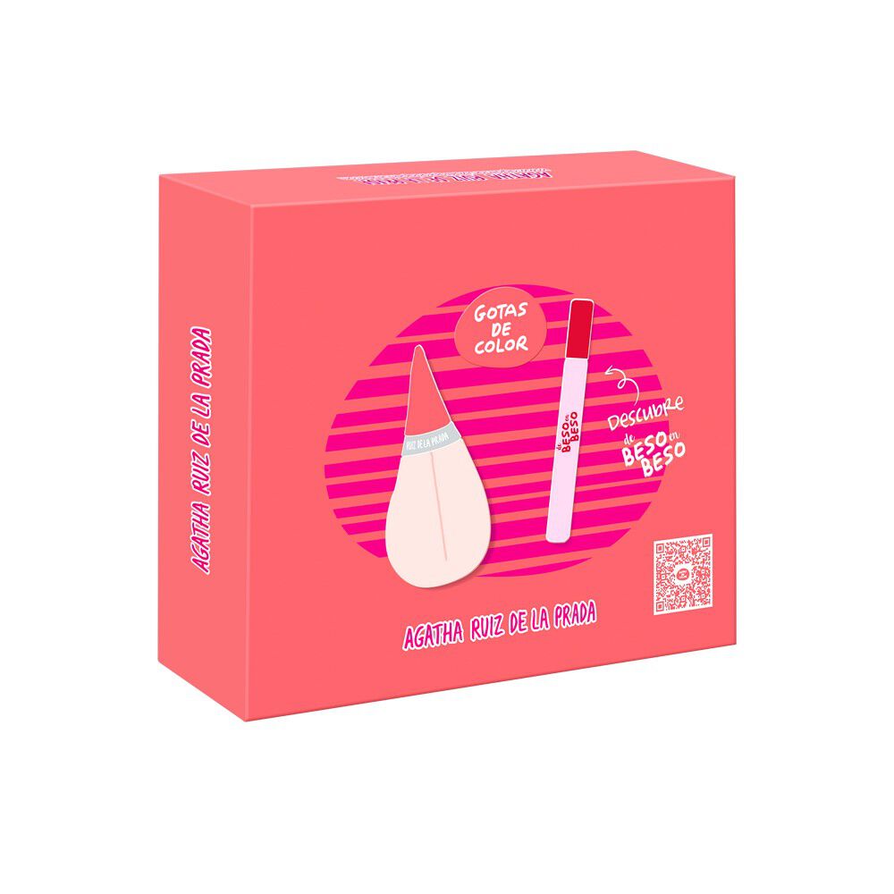 Set Regalo Agatha Ruiz de la Prada Gotas de Color Beso en Beso EDT 50 ml