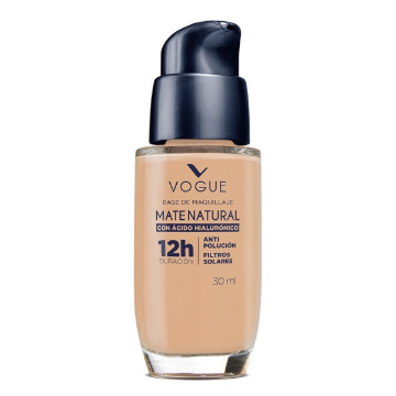 Vogue Base Mate Natural 30 ml - Ácido Hialurónico