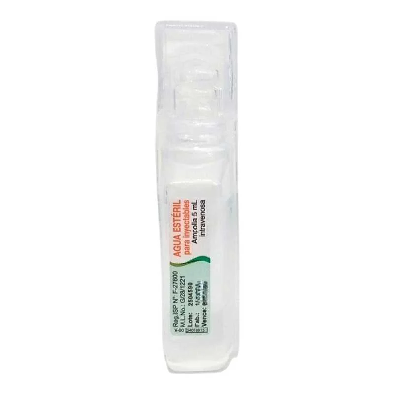 Vitafarma Agua Bidestilada para Inyectables 5 ml x 1 Ampolla