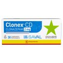 Clonex CD Clonazepam 2 mg 30 Comprimidos Dispersables - Clonazepam