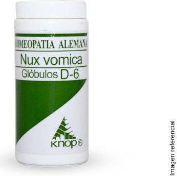 Knop Nux Vomica D6 Glóbulos 15 g - Homeopatía