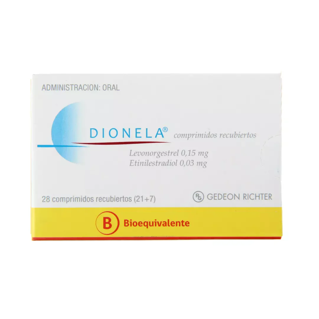 Dionela 0.15 mg/0.03 mg x 28 Comprimidos Recubiertos - Anticonceptivo Oral