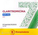 Claritromicina Comprimidos Recubiertos 500mg