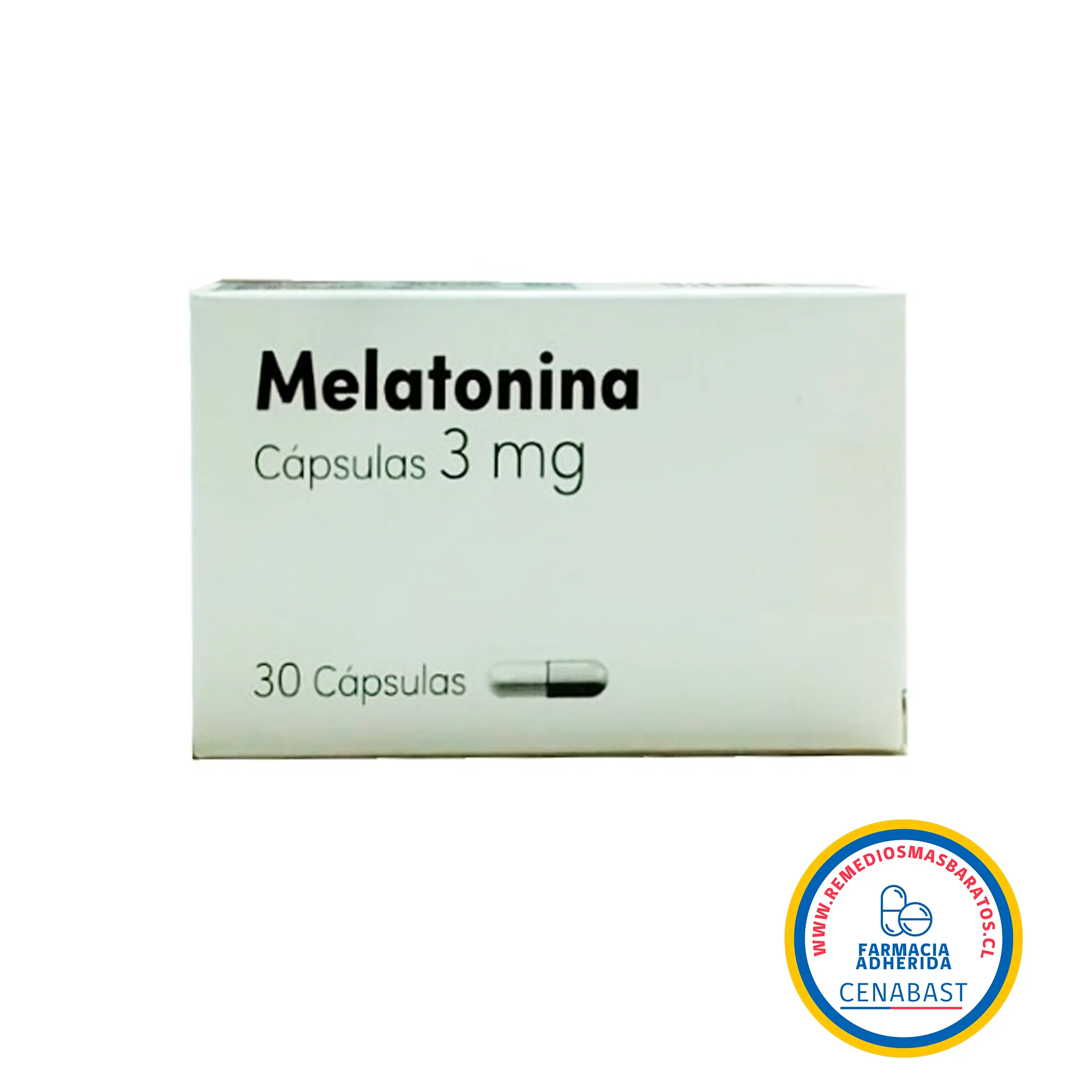 Melatonina 3 mg x 30 Cápsulas - Ley Cenabast