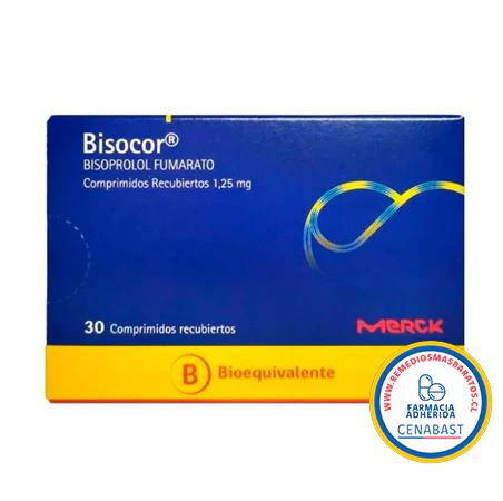 Bisocor 1.25 mg x 30 Comprimidos Recubiertos - Bisoprolol