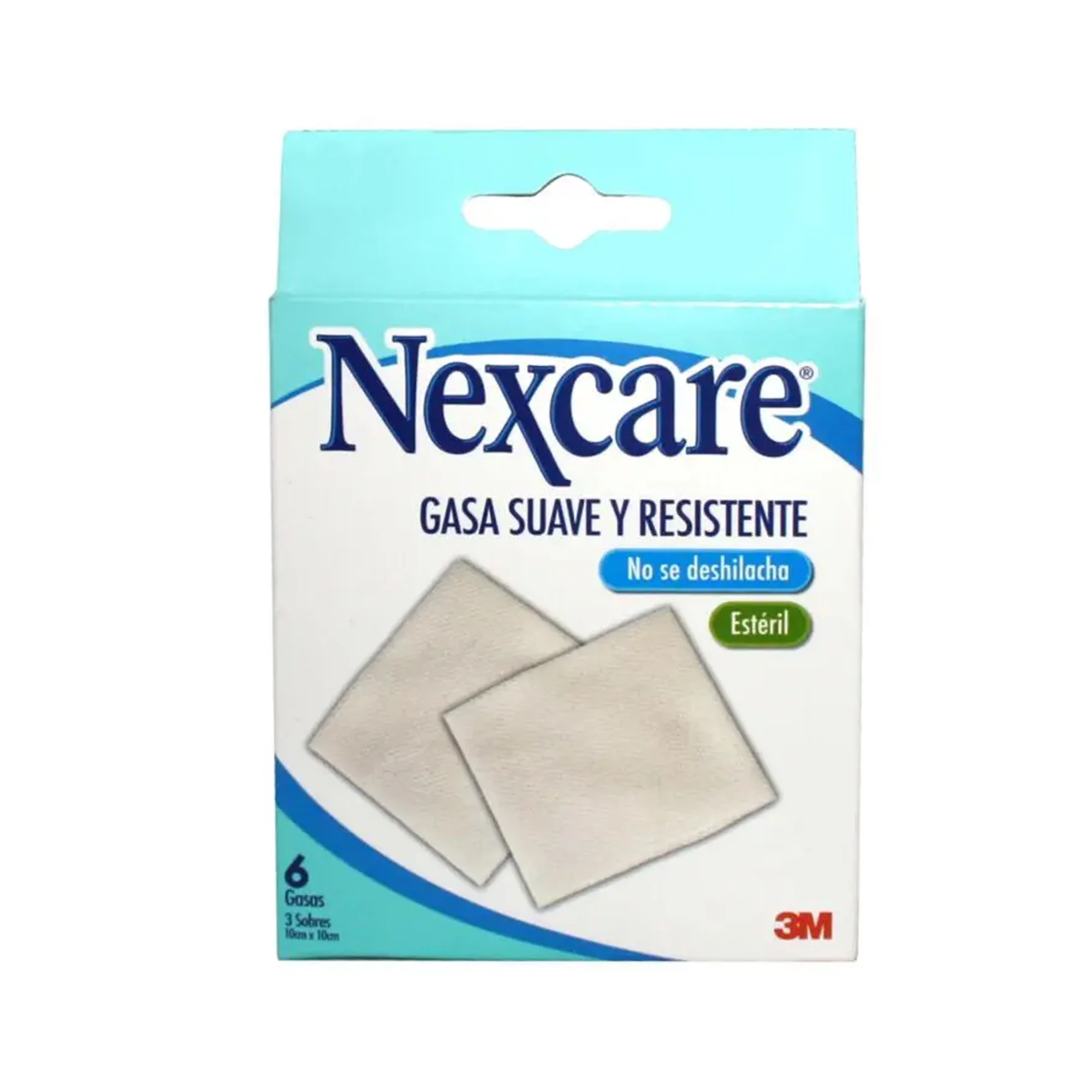 Nexcare Gasa Suave y Resistente 10x10 cm x 6 Unidades