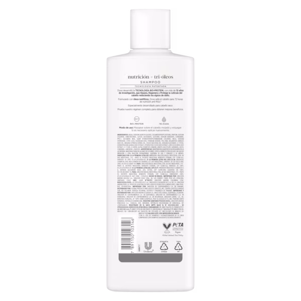 Dove Nutrición Tri-Óleos Shampoo 370 ml