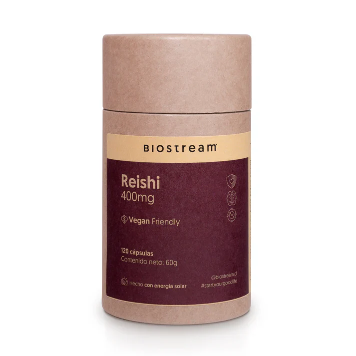 Biostream Hongo Reishi 400 mg 120 Cápsulas