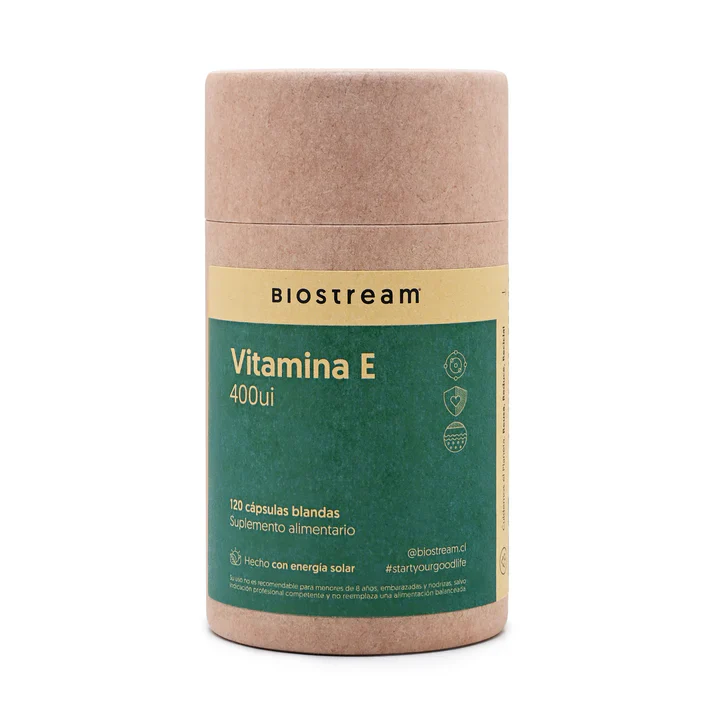Biostream Vitamina E 400 UI 120 Cápsulas