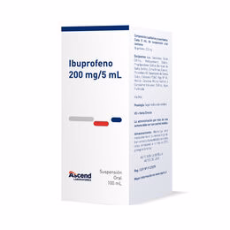 Ibuprofeno 200 mg/5 ml Jarabe 100 ml - Ascend
