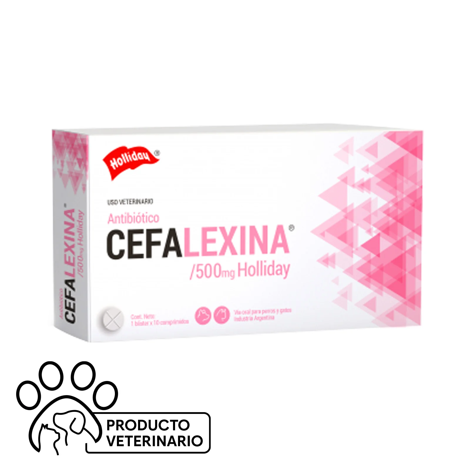 Cefalexina 500 mg x 10 Comprimidos - Holliday