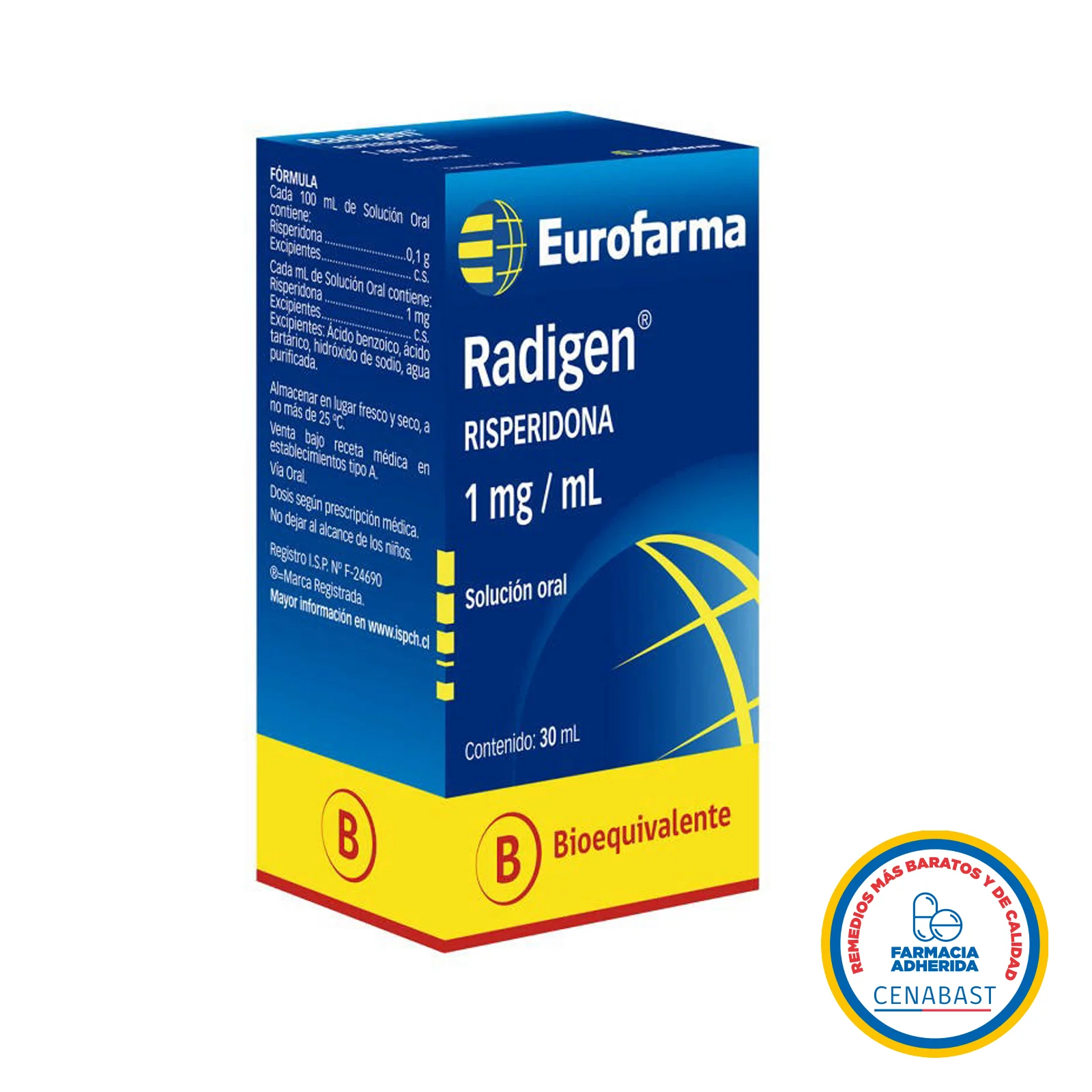 Radigen 1 mg/mL x 30 mL Solución Oral - Risperidona