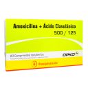 Amoxicilina/Ácido Clavulánico 500mg/125mg - 20 Comprimidos Recubiertos