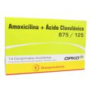 Amoxicilina/Ácido Clavulánico 875mg/125mg - 14 Comprimidos Recubiertos