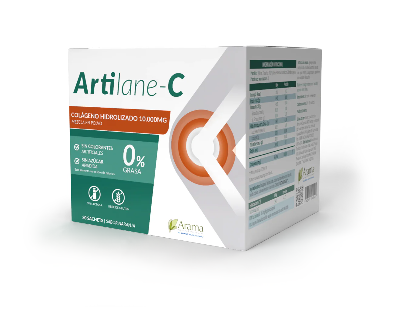 Artilane C 10.000 mg x 30 Sobres Naranja - Colágeno Hidrolizado