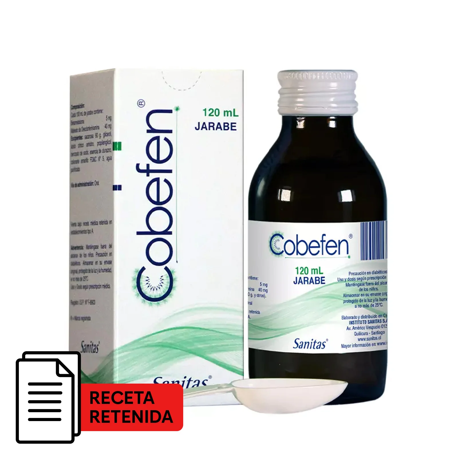 Cobefen Jarabe 5 mg x 120 ml - Bromhexina