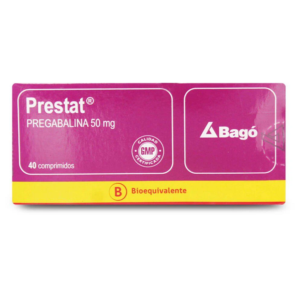 Prestat 50 mg x 40 Comprimidos - Pregabalina