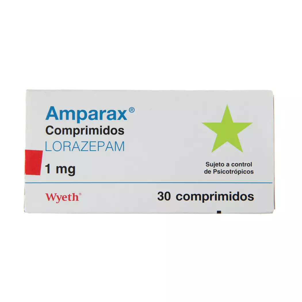 Amparax 1 mg x 30 Comprimidos - Lorazepam